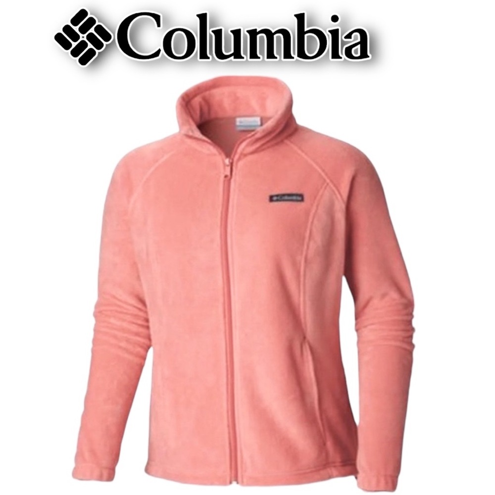 Columbia Women's Benton Springs Fleece Jacket Mock Neck Full Zip Size XXL